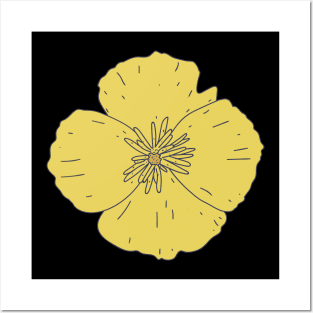 Golden Poppy - California State Flower - Florist Shop Posters and Art